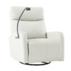 31.5" 270 Power Swivel Rocker Recliner Chair, Electric Glider Reclining Sofa With USB Ports, Power Swivel Glider, Rocking Chair Nursery Recliners For Living Room Bedroom - Light Gray - Image 16