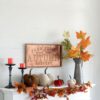 Velvet Maple Leaf Spray, Botanicals Decor For Harvest Festival Fall Festival & Thanksgiving Table Decorations (Set of 6) - Green - Image 13