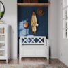 Amherst - Small Entryway Storage Bench - White - Image 10