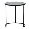 Round End Table, Stacking Side Tables With Sturdy Metal Frame For Small Space, Living Room, Office (Set of 2) - Black - Image 4