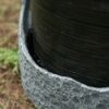 Indoor Outdoor Polyresin Water Fountain, Unique Broken Urn Fountain Chic Dynamic Modern Design With Light For Garden, Lawn, Backyard, Porch - Gray - Image 6