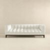 Melissa - Mid-Century Modern Sofa - Brown / White - Image 2