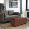 Avalon - Storage Ottoman - Distressed Saddle Brown - Image 7