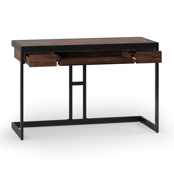 Erina - Small Desk - Distressed Charcoal Brown
