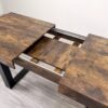 Extendable Dining Room Table For 6 8 10, Modern Farmhouse Wooden Kitchen Expanding Table, Long Large Expandable Dining Room Conference Table - Deep Rustic Brown - Image 6