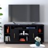 Sunset - TV Stand Console For TVs Up To 80" - Black - Image 10