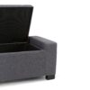 Laredo - Large Storage Ottoman - Slate Gray - Image 7