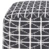 Noreen - Square Pouf - Slate Gray / White - Image 5