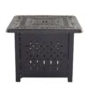Aluminum Square Firepit Table - Bronze - Image 3