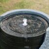 19.7" Indoor Outdoor Polyresin Water Fountain, Unique Broken Urn Fountain Chic Dynamic Modern Design With Light For Garden, Lawn, Backyard, Porch - Gray - Image 6