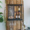 Floating Wine Bar Shelf With Glass Holder And Display Shelves - Black - Image 9