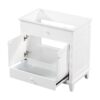 Bathroom Vanity Base Without Sink, Bathroom Cabinet With Two Doors And One Drawer - White - Image 11