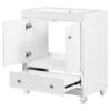 Bathroom Vanity With Sink, Combo, Cabinet With Doors And Drawer, Solid Frame And MDF Board - White - Image 17