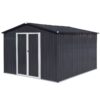 10'x8' Garden Sheds Outdoor Storage Sheds - Dark Gray - Image 4