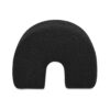 Bridge - Arched Upholstered Footstool Ottoman - Ebony Black - Image 3
