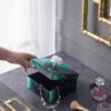 Bethany - Aqua Jewelry Box, Stackable Decorative Storage Boxes With Lids - Colorful - Image 4