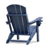 Folding Outdoor Adirondack Chair (Set of 2) And Table Set, Hdpe All-Weather Folding Fire Pit Chair, Ergonomic Design Patio Lawn Chair For Outside Deck Garden Backyardf Balcony - Navy Blue - Image 9