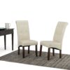 Cosmopolitan - Deluxe Tufted Parson Chair (Set of 2) - Satin Cream - Image 10