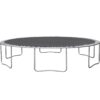 14Ft Powder-Coated Advanced Trampoline With Basketball Hoop Inflator And Ladder (Outer Safety Enclosure) - Orange - Image 10