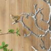 Metal Branch Wall Sculptures With Bird Accents (Set of 2) - Silver Multi - Image 4