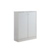 Shoe / Storage Cabinet With Two Doors Five Shelves - White - Image 3
