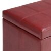 Dover - Storage Ottoman Bench - Radicchio Red - Image 8