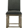 Everton - Fabric Counter Height Chair With Nailhead Trim - Gray - Image 3