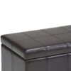 Amelia - Storage Ottoman Bench - Tanners Brown - Image 4