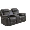 Steban - Console Reclining Loveseat - Gray - Image 6
