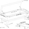 Oregon - Storage Ottoman Bench With Tray - Cloud Gray - Image 2