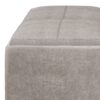 Avalon - Square Coffee Table Storage Ottoman - Distressed Gray Taupe - Image 6