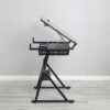 Adjustable Tempered Glass Drafting Printing Table With Chair - Black - Image 3