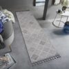 Guros - 2' X 8' Trellis Indoor / Outdoor Area Rug - White / Gray - Image 2