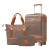 Hardshell Luggage Sets 3 Piece Carry - On Suitcase Double Spinner Wheels With Tsa Lock - Coppery - Image 2