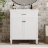 Bathroom Vanity With Ceramic Basin, Soft Close Door And Adjustable Shelves - White - Image 19