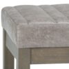 Casey - Ottoman Bench - Distressed Gray Taupe - Image 5