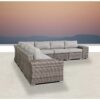 Outdoor Wicker Patio Sofa Quick Setup Pre Assembled Patio Furniture - Gray Mix - Image 8
