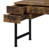 Juvanth - Rustic Vanity Desk Mirror - Oak - Image 5