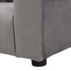 Kids Recliner Chair, Kids Upholstered Couch With Ottoman - Gray - Image 11