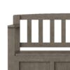 Brooklyn - Entryway Storage Bench - Farmhouse Gray - Image 4