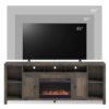 Joshua Creek - Electric Fireplace, TV Stand For TVs Up To 95" - Barnwood - Image 9