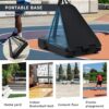 Portable Basketball Hoop Basketball System 8-10Ft Height Adjustable For Youth Adults LED Basketball Hoop Lights, Colorful Lights, Waterproof, Super Bright To Play At Night Outdoors, Good Gift For Kids - Black - Image 6