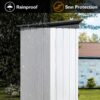 5FtX4Ft Garden Sheds Outdoor Storage Sheds - White / Gray - Image 2