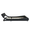 Queen Size Upholstered Platform Bed Frame, LED Lighting With Remote Controller And App, Curve Design, Wood Slat Support, No Box Spring Needed - Black - Image 7