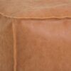 Brody - Square Pouf - Distressed Brown - Image 4