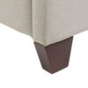 Manhattan - King Shelter Platform Bed Frame - Light Beige - Image 8