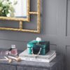 Bethany - Aqua Jewelry Box, Stackable Decorative Storage Boxes With Lids - Colorful - Image 5