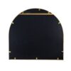 Arched Decorative Accent Mirror With Iron Frame, Wall Deor For Bathroom, Bedroom, Entryway, Mantel - Gold - Image 8