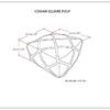 Cowan - Square Pouf - Gray / Natural - Image 8