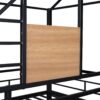 Twin Over Twin Bunk Bed, Housebed With Slide - Black - Image 8